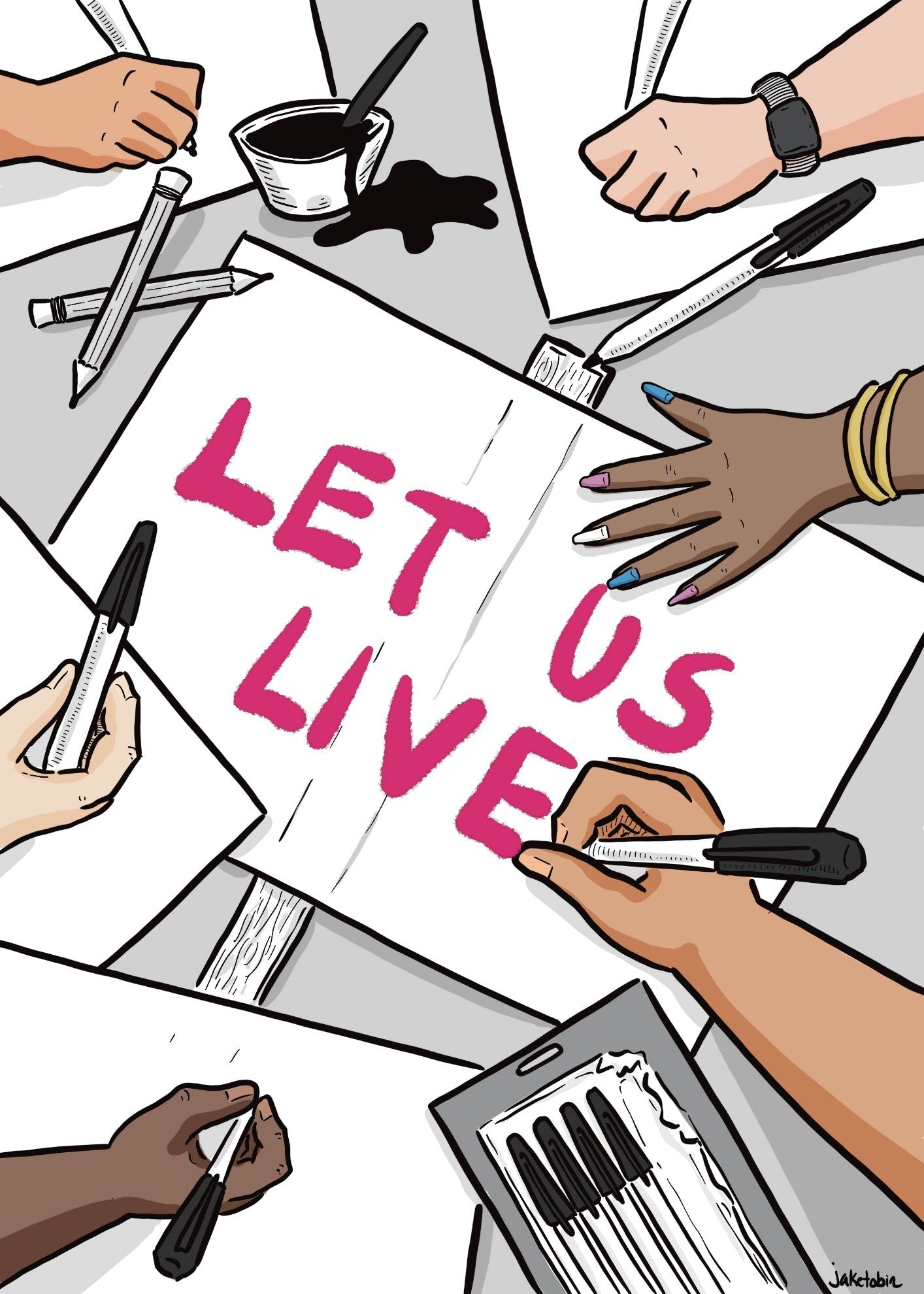 Let Us Live 5"x7" Print